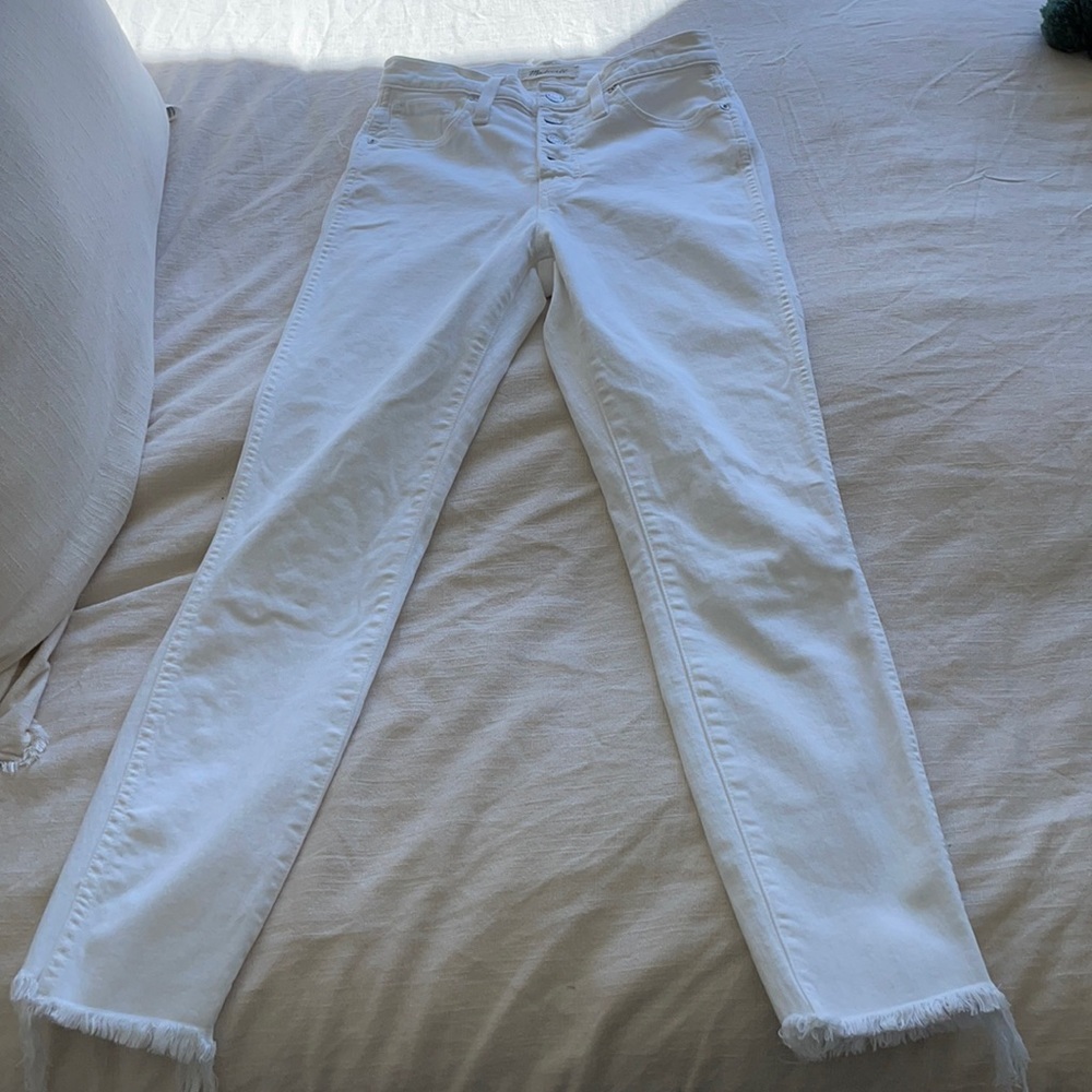 Madewell 10-Inch High-Rise Skinny Jeans: Button-Front Edition